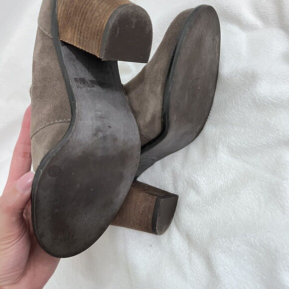 Lucky Brand Mystique Brown Taupe Boots Lace up Size 7.5 M Twee Contemporary - Picture 7 of 7